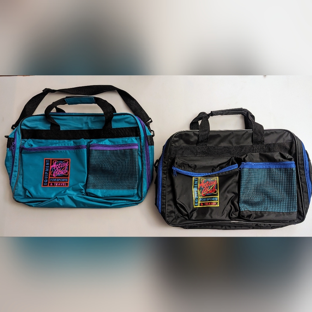 New Set of 2 Bags Active Club Equipment for Sports & Travel With Shoulder Straps